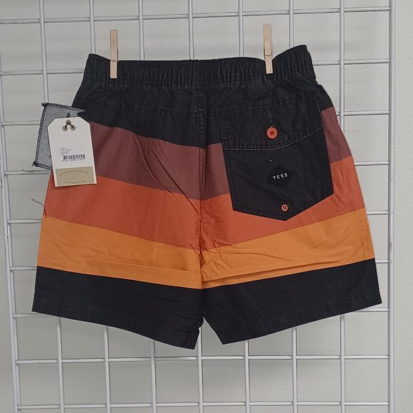 Critical Slide Society Men's Beach Shorts- Sunset Boardie - Phantom - Picture 2 of 4